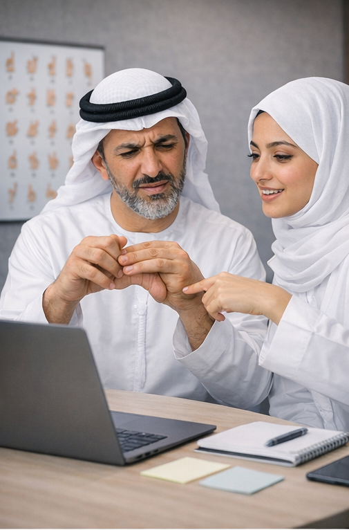 مفهوم: تقنية تربط لغة الإشارة واللغة المحكية